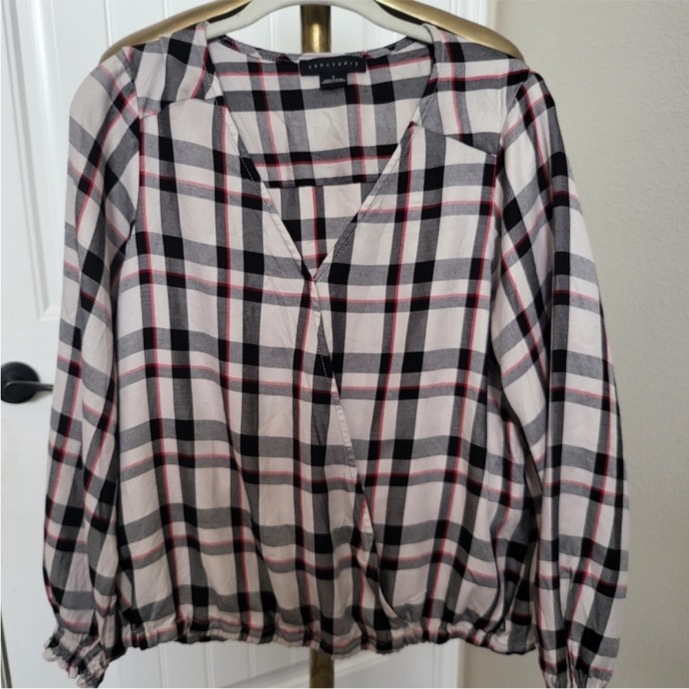 Sanctuary Plaid Shirt Size Small